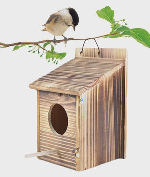 Houten Vogelhuisje Buiten - Weerbestendig Nestkastje voor Vogels & Papegaaien