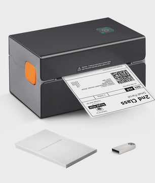 SucceBuy Thermische Labelprinter 300DPI met Bluetooth & USB - Automatische Labelherkenning