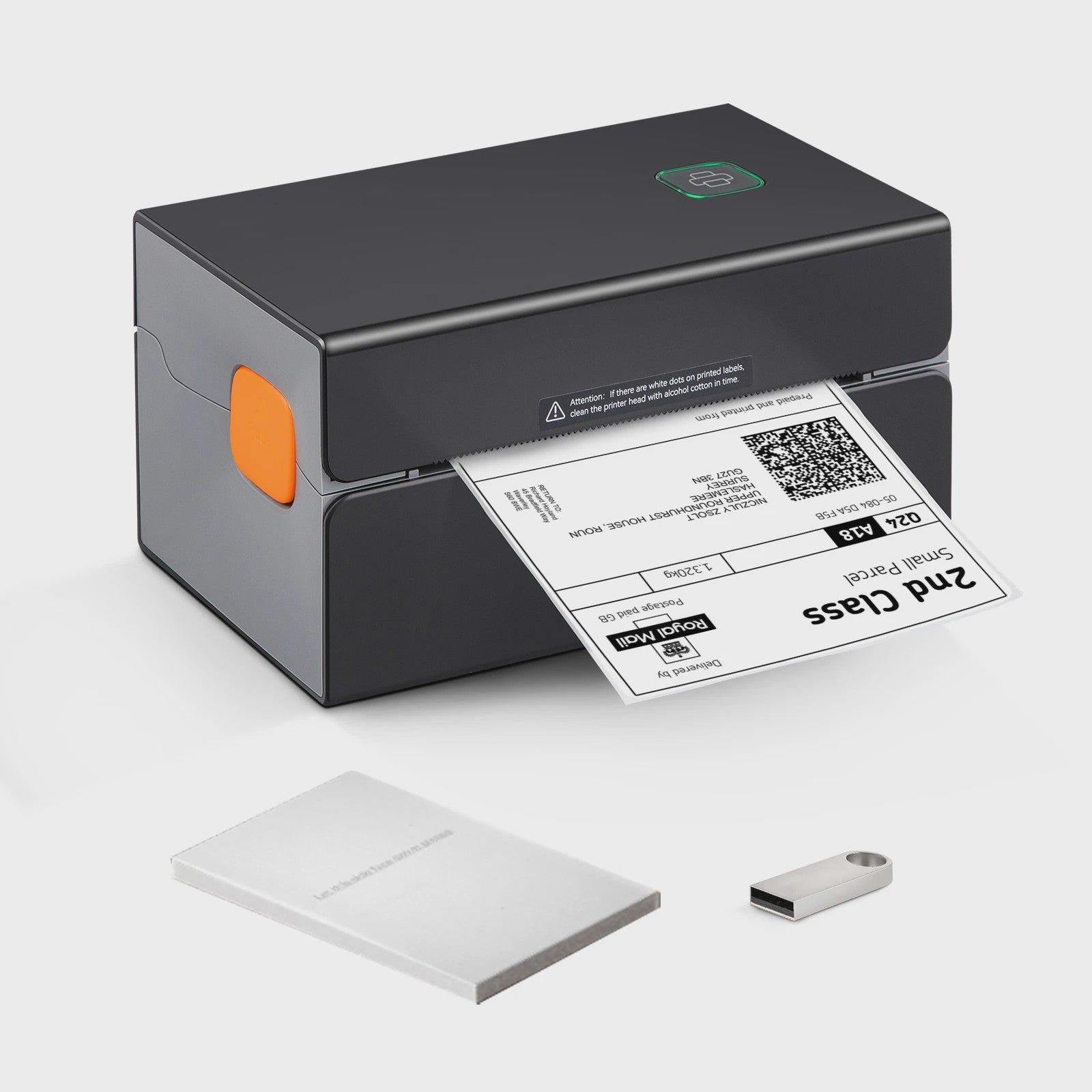 SucceBuy Thermische Labelprinter 300DPI met Bluetooth & USB - Automatische Labelherkenning