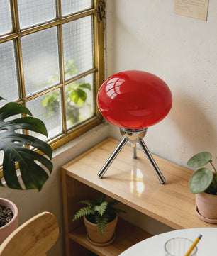 Retro Glazen Mushroom Tafellamp - Nordic Stijl, Sfeervolle Verlichting voor Slaapkamer & Nachtkastje