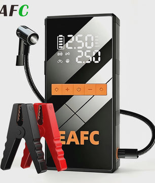 EAFC 4-in-1 Auto Startkabel Compressor: Jump Starter, Powerbank, Bandenpomp & LED
