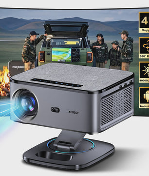 XIWBSY 2026 4K Smart Projector: 40000 Lumens, WiFi6, Bluetooth 5.3, Autofocus & Outdoor Home Theater