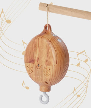Houten Muziekdoosje Baby Mobiel - Draaiend & Kalmerende Melodieën voor de Babykamer