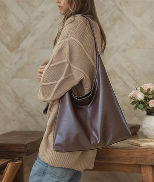 Ruime Vintage Hobo Tas Dames - Stijlvolle Schoudertas voor Dagelijks Gebruik
