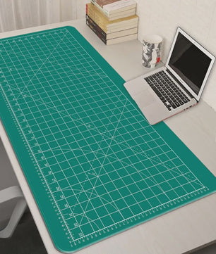 Cutting-Mat-white-on-black Mouse Pad Office Gaming Laptop Deskmat Anime Mousepad Gamer Keyboard Mouse Mat Computer Accessories