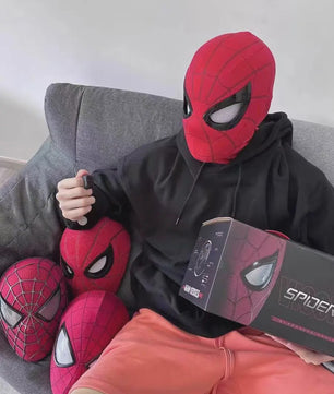 Spiderman Masker met Knipperende Ogen - Ademend & Cosplay Hoofddeksel