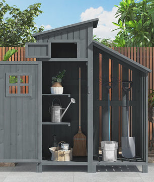 Houten Tuinkast - Duurzaam & Waterdicht - Ideaal voor Tuin, Terras en Balkon