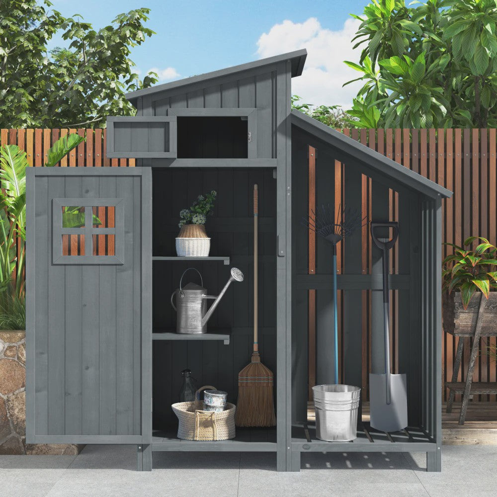 Houten Tuinkast - Duurzaam & Waterdicht - Ideaal voor Tuin, Terras en Balkon