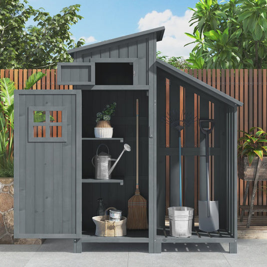 Houten Tuinkast - Duurzaam & Waterdicht - Ideaal voor Tuin, Terras en Balkon