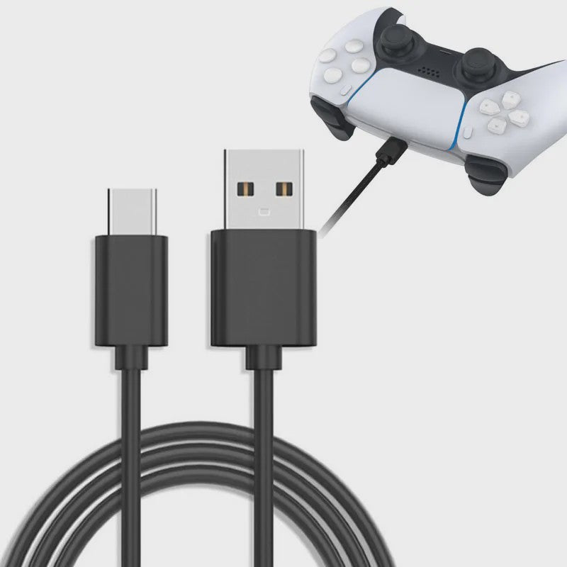 USB-C Oplaadkabel voor PS5, Xbox Series X/S, Switch Pro & meer Gamecontrollers