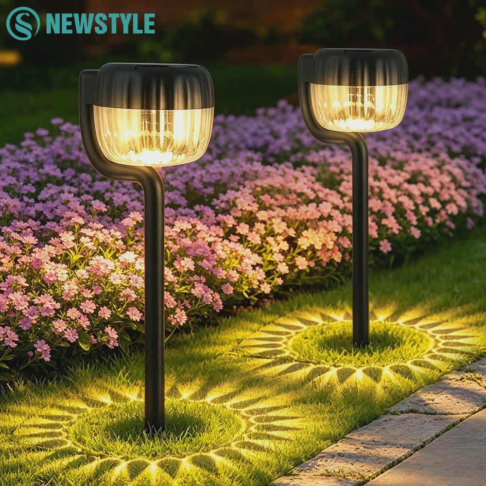 2/4 Stuks Super Heldere LED Zonne-tuinverlichting - Waterdicht IP65 voor Pad, Gazon & Buiten Decoratie