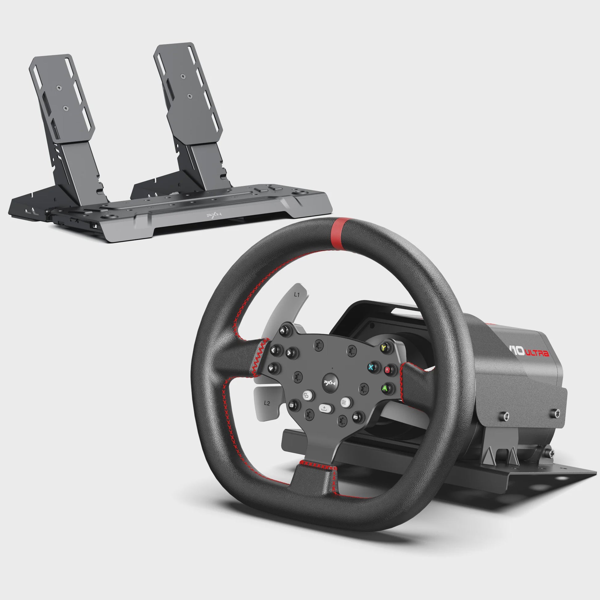 PXN V10 Ultra Direct Drive Racing Wheel Kit met 3.2Nm Force Feedback en Hall Effect Pedalen voor PC/PS4/Xbox
