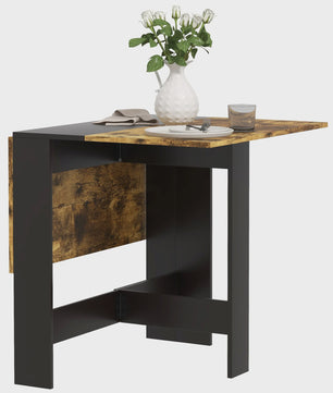 Homcom Klaptafel met 2 Uitklapbare Vleugels - 103x76x73.5 cm - Veelkleurig