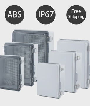 Waterdichte ABS Kunststof Buiten Stroomverdeeldoos - Transparant Deksel IP67