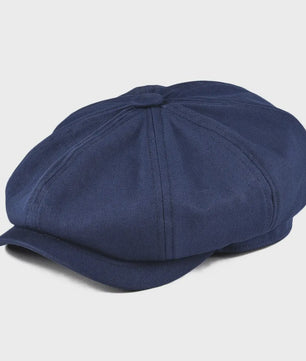 BOTVELA Heren Gatsby Pet van Twill Katoen - Stijlvolle 8-Panel Flat Cap