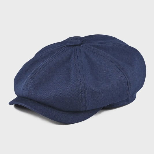 BOTVELA Heren Gatsby Pet van Twill Katoen - Stijlvolle 8-Panel Flat Cap