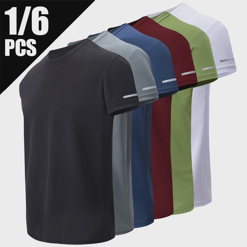 Heren Zomer T-shirt Korte Mouw - Sneldrogend & Ademend Sportshirt