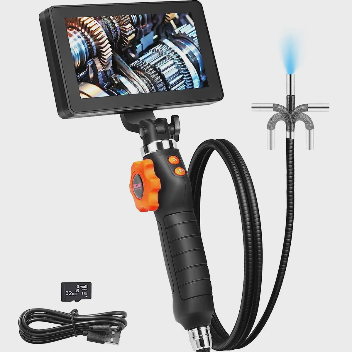 Articulerende Endoscoop Camera met 5" HD Scherm en 6.4mm Lens