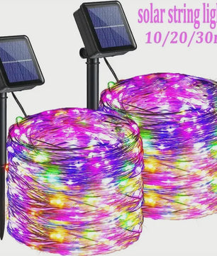 Zonne-energie Tuinslingers met 8 Modi - Waterdichte Draadverlichting voor Buitenfeesten en Kerst