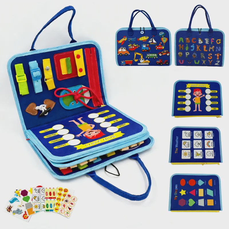 Montessori Busy Board: Educatief Reis- en Activiteitenspeelgoed voor Peuters - Fijne Motoriek & Vroege Educatie