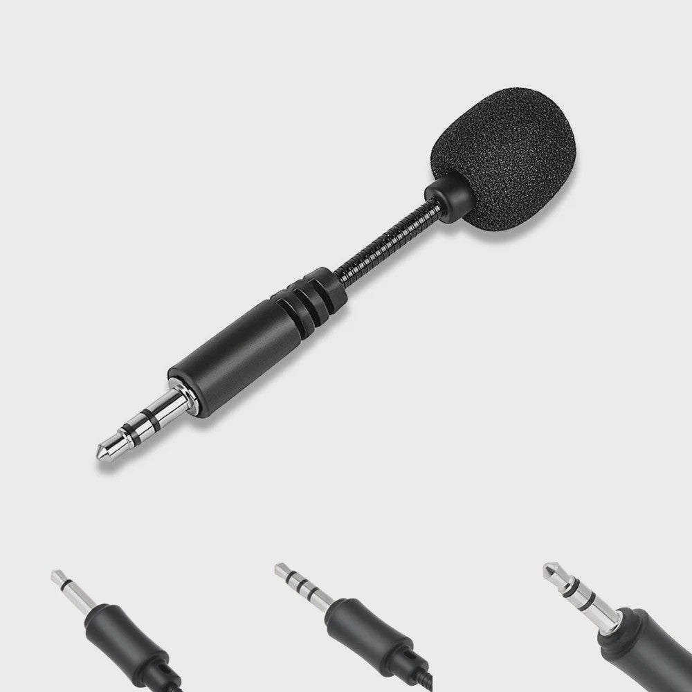 Flexibele Mini Microfoon met 3.5mm Jack voor Telefoon, PC & Laptop