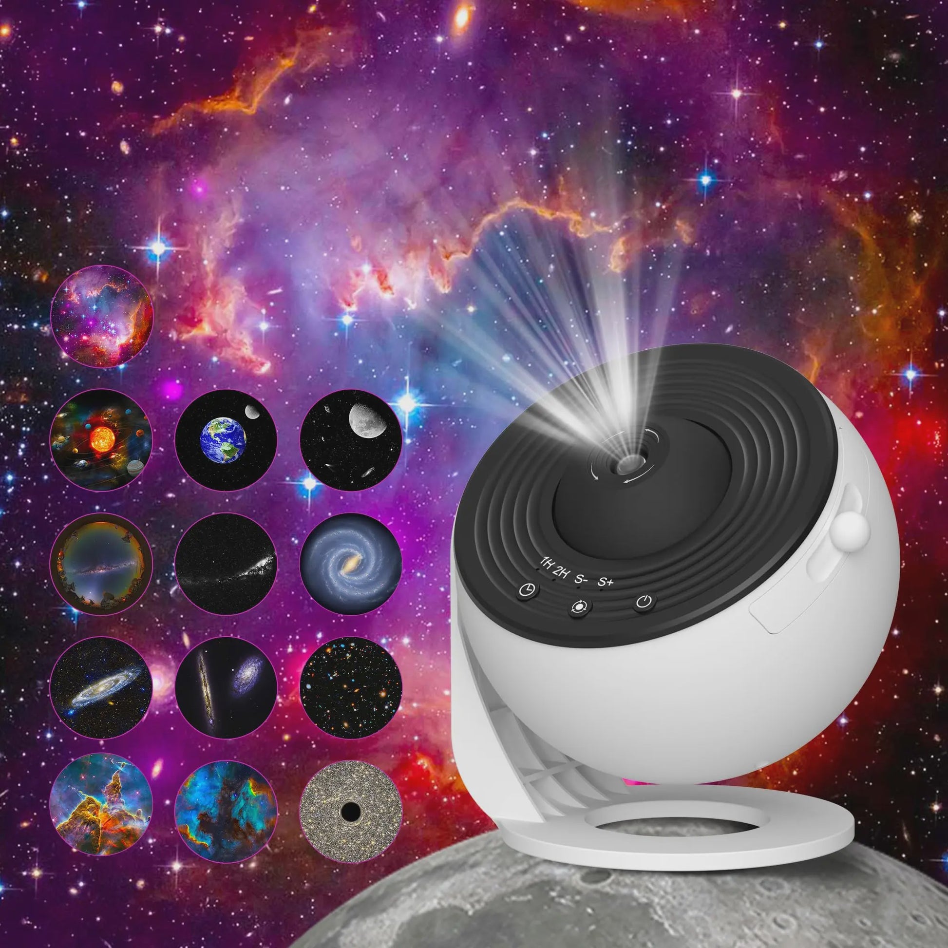 Galaxy Projector Sterrenhemel Lamp - 360° Draaibaar Planetarium voor Kinderkamer & Feestelijke Decoratie