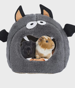 Monster Huisje & Bedje voor Kleine Huisdieren - Warm & Knus