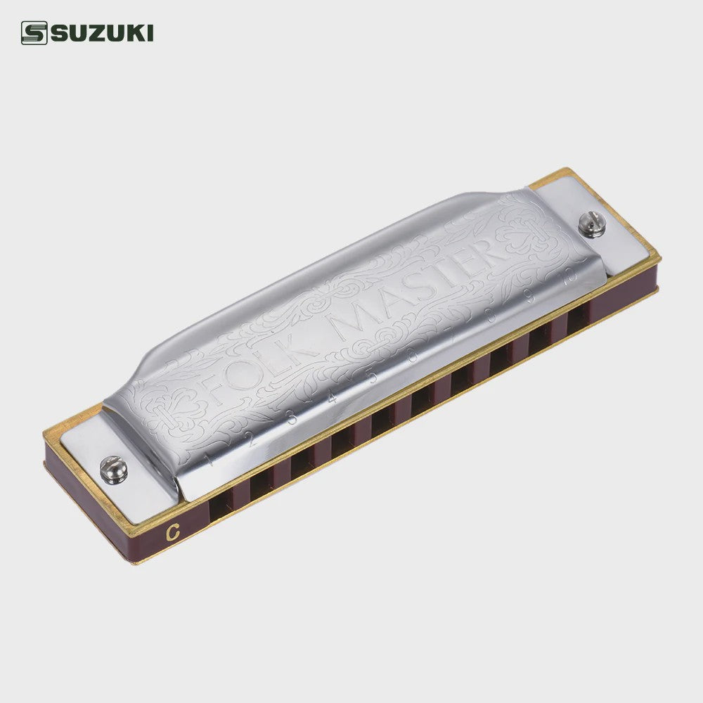 Folkmaster Blues Harmonica - 10 Gaten, 20 Tonen, Diatonisch - Ideaal voor Beginners