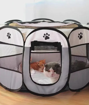 Draagbare Opvouwbare Pet Tent - Octagonale Puppy Kennel & Kattenren