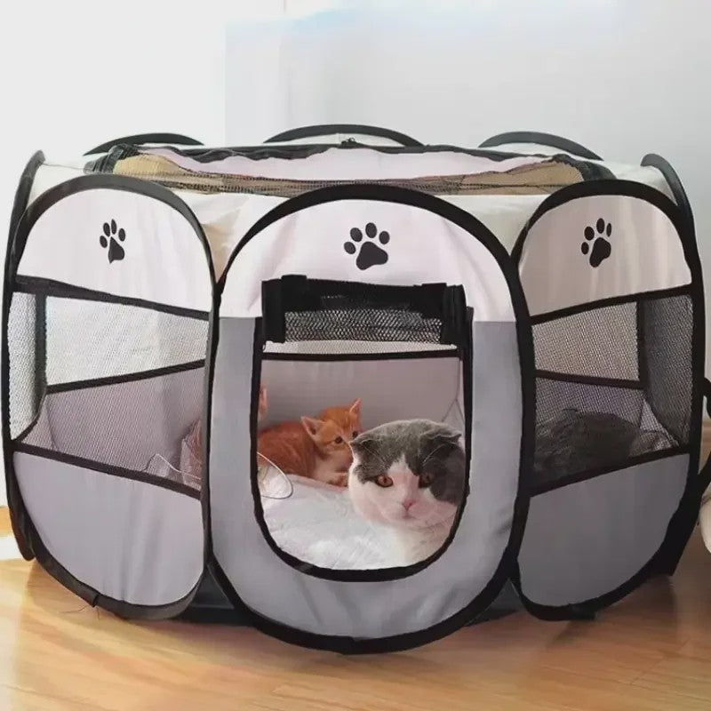 Draagbare Opvouwbare Pet Tent - Octagonale Puppy Kennel & Kattenren