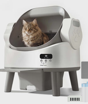 Automatische Kattenbak - Slim, Zelfreinigend & Geurvrij met Veiligheidssensor