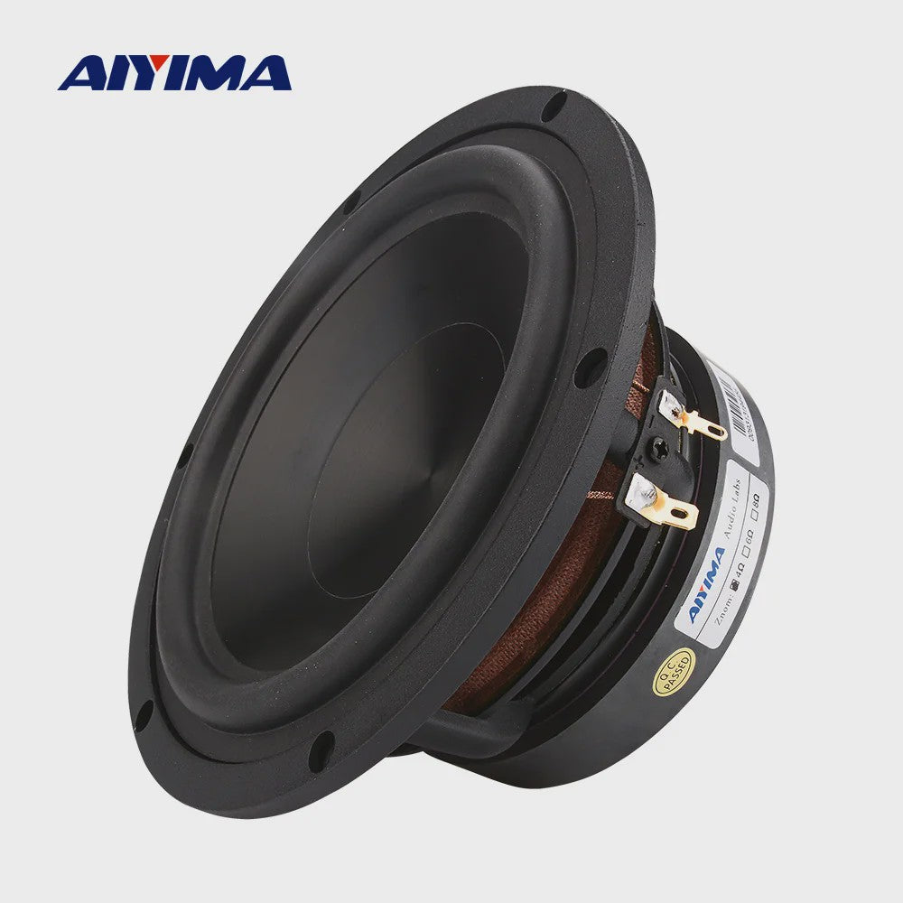 AIYIMA 6.5 inch HIFI Woofer Speaker - 100W Midrange Bass Loudspeaker voor Home Theater & DIY