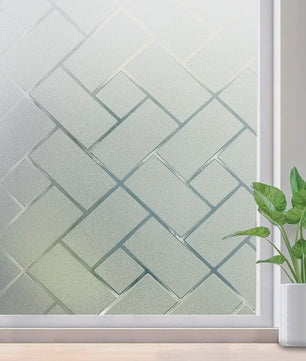 Raamfolie Privacy Glasfolie Statisch Zonder Lijm - Decoratief voor Huis & Kantoor