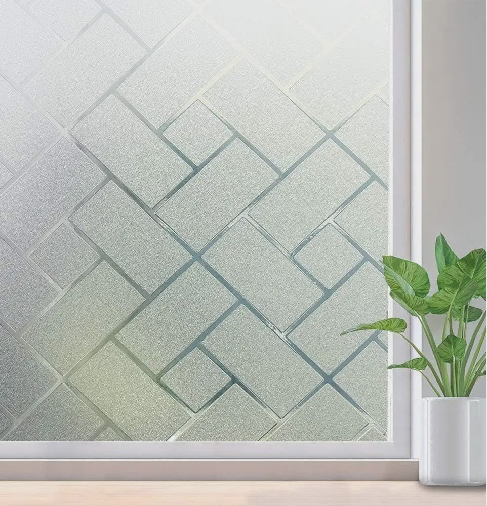 Raamfolie Privacy Glasfolie Statisch Zonder Lijm - Decoratief voor Huis & Kantoor