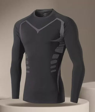 Heren Compressie Sport T-shirt - Sneldrogend en Ademend voor Fitness, Hardlopen & Training