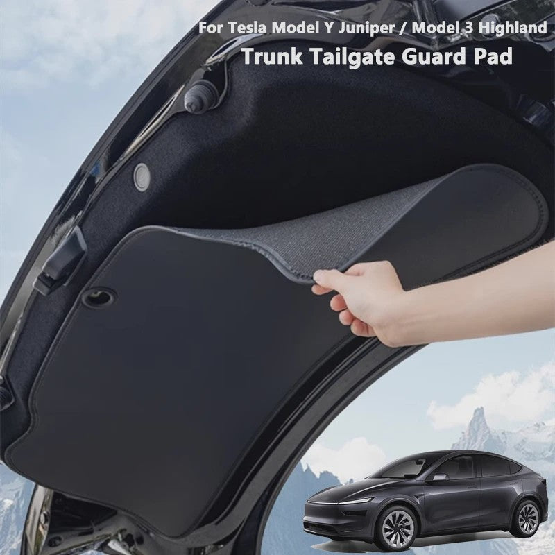 Lederen Kofferbak Beschermpad voor Tesla Model Y Juniper & Model 3 Highland