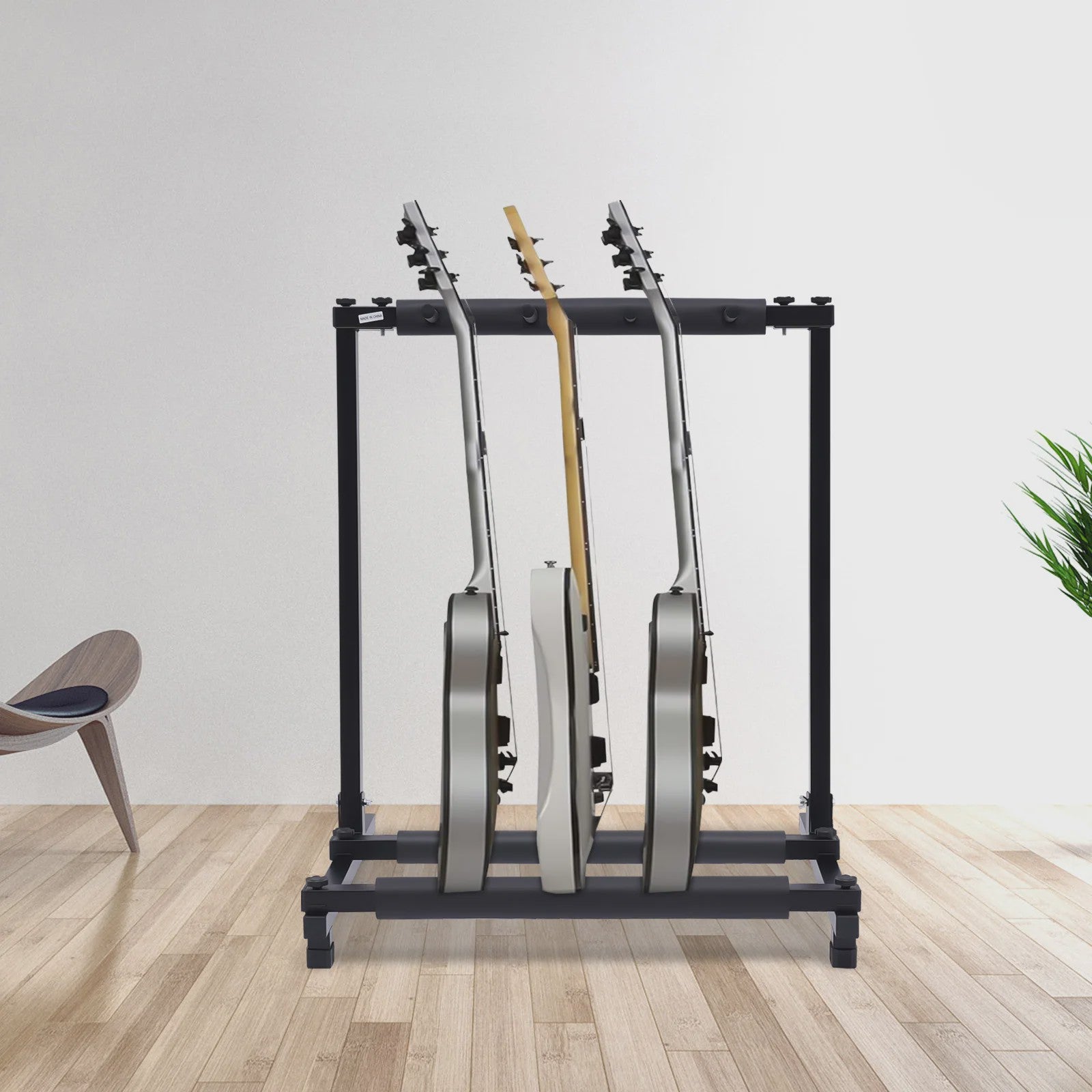 3-delige Gitaarstandaard - Opvouwbaar - Voor Gitaar & Basgitaar