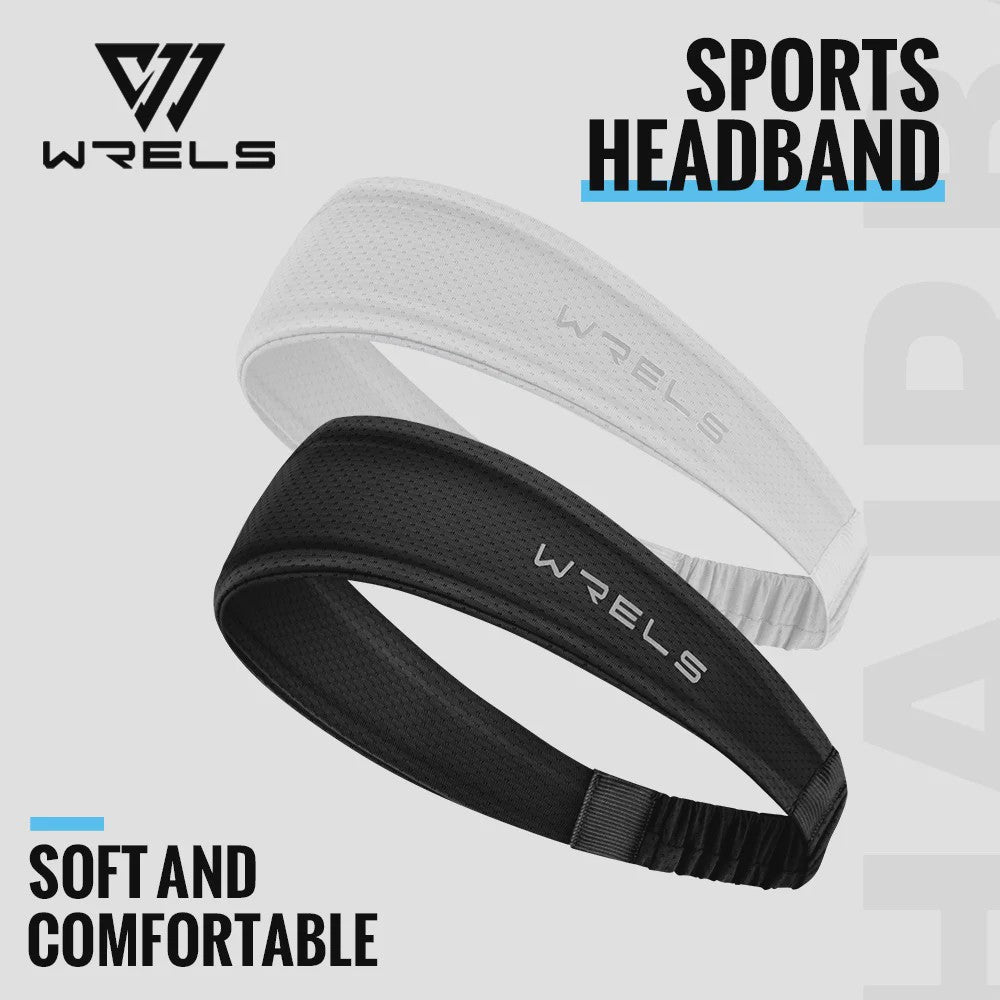 WRELS Sport Hoofdband - Ademend, Zweetabsorberend & Anti-slip voor Training