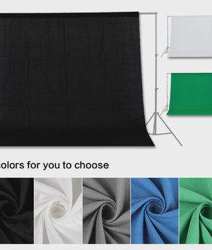 Professionele Muslin Polyester-Katoen Achtergronddoeken voor Fotostudio - Diverse Kleuren