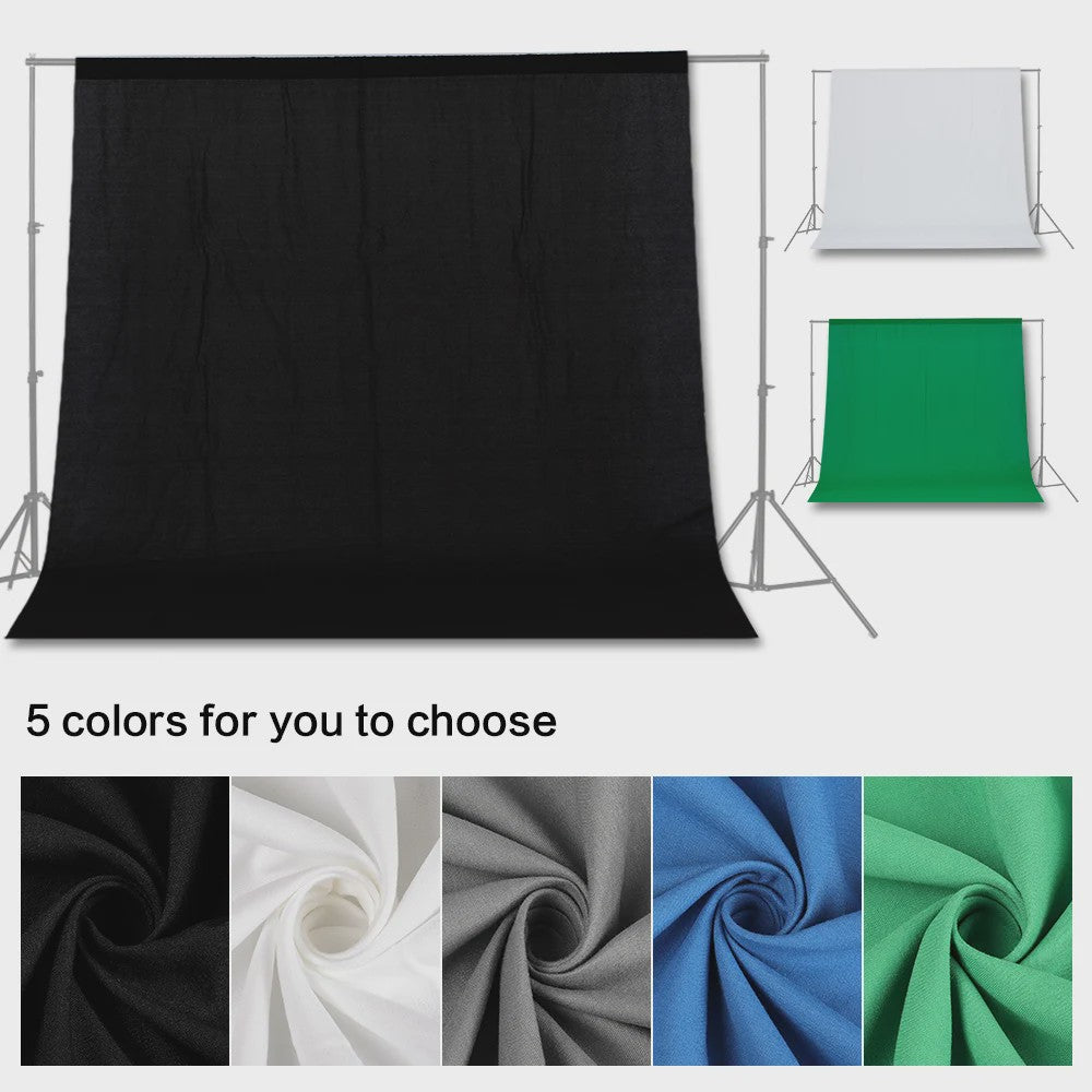 Professionele Muslin Polyester-Katoen Achtergronddoeken voor Fotostudio - Diverse Kleuren