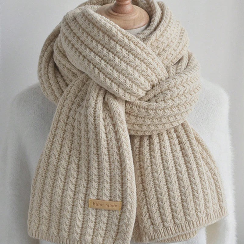 Dikke Gebreide Sjaal Dames Heren - Zachte Cable Knit Wrap voor Winterse Warmte