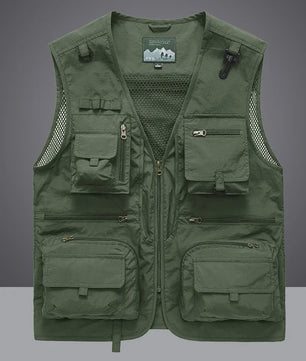 Tactisch Vest Heren - Veelzijdige Werk- en Fotovest met Mesh en Zakken