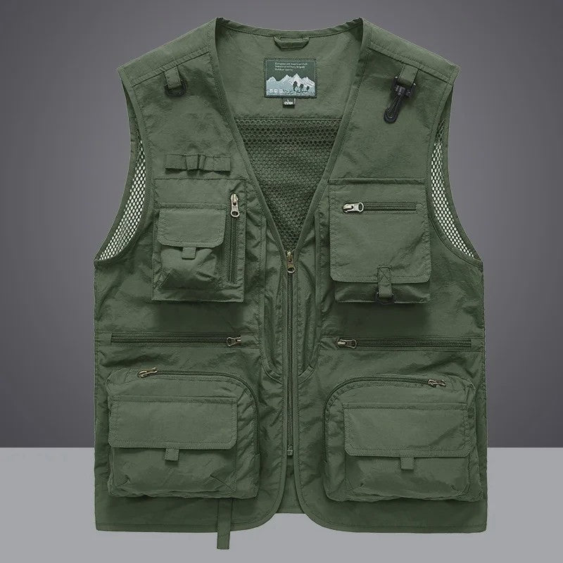 Tactisch Vest Heren - Veelzijdige Werk- en Fotovest met Mesh en Zakken