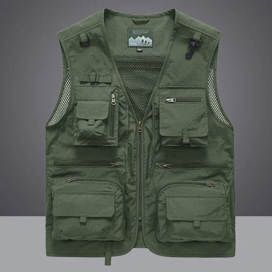 Tactisch Vest Heren - Veelzijdige Werk- en Fotovest met Mesh en Zakken
