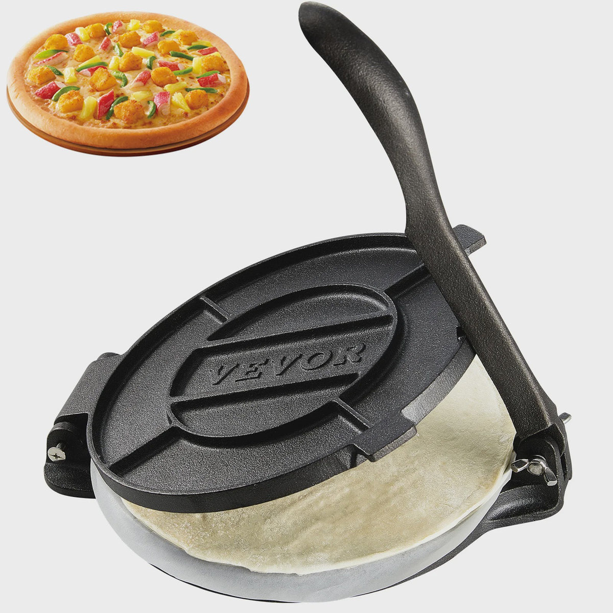 Gietijzeren Tortilla Pers - Heavy Duty Deegmaker voor Bloem Tortilla's