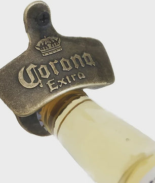 Retro Kroon Kurkentrekker - Wandmontage Bieropener met Antiek Design