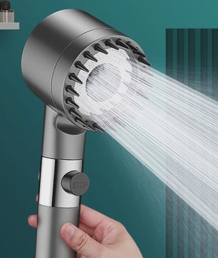 Luxe Filter Douchekop met 3 standen, Massageborstel & Regenfunctie - Verhoogt Waterdruk en Reinigt Water