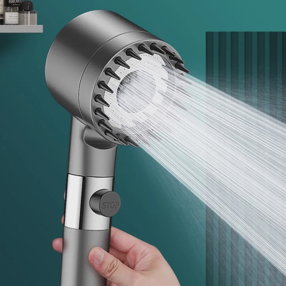 Luxe Filter Douchekop met 3 standen, Massageborstel & Regenfunctie - Verhoogt Waterdruk en Reinigt Water