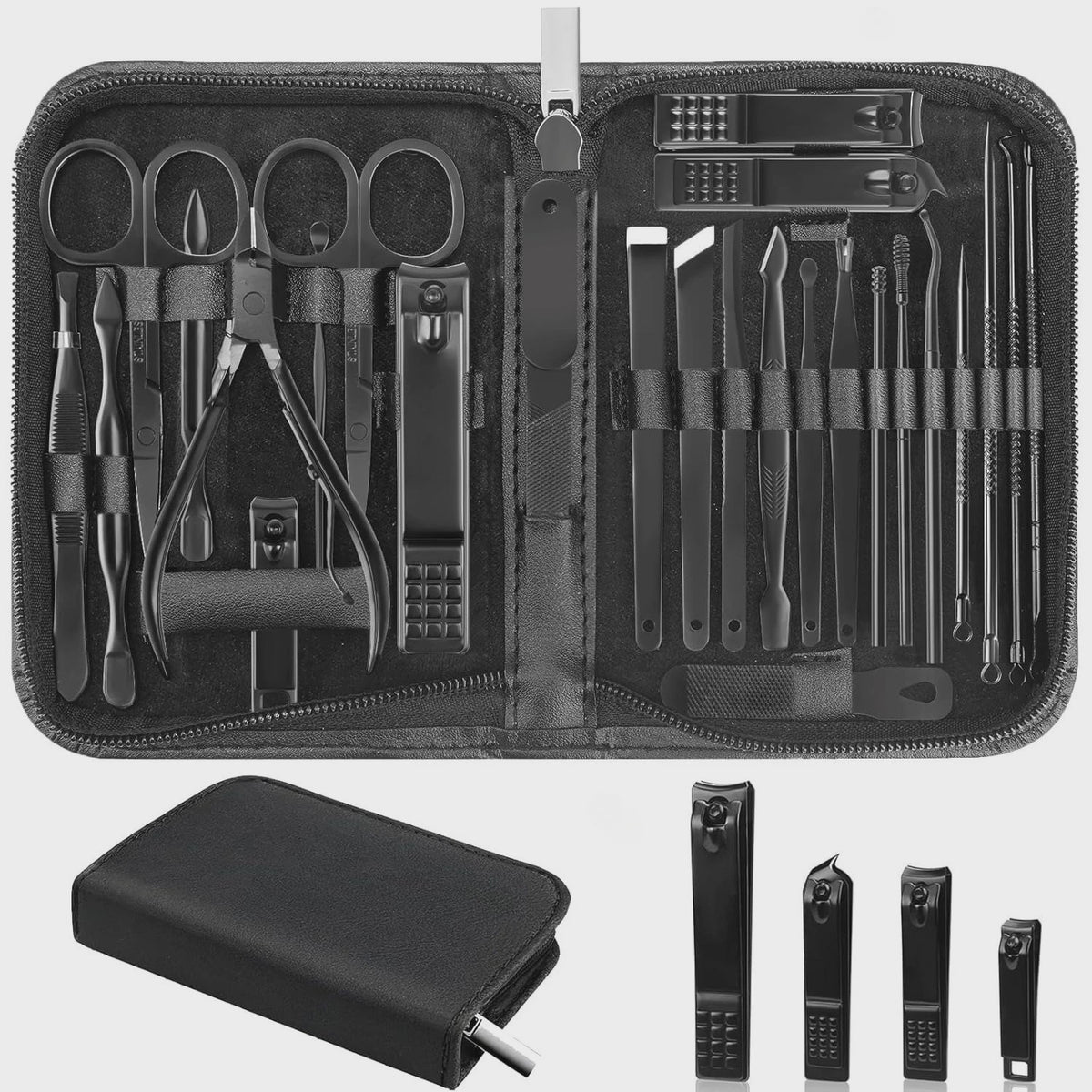 26-delige Professionele Manicure & Pedicure Set van Roestvrij Staal