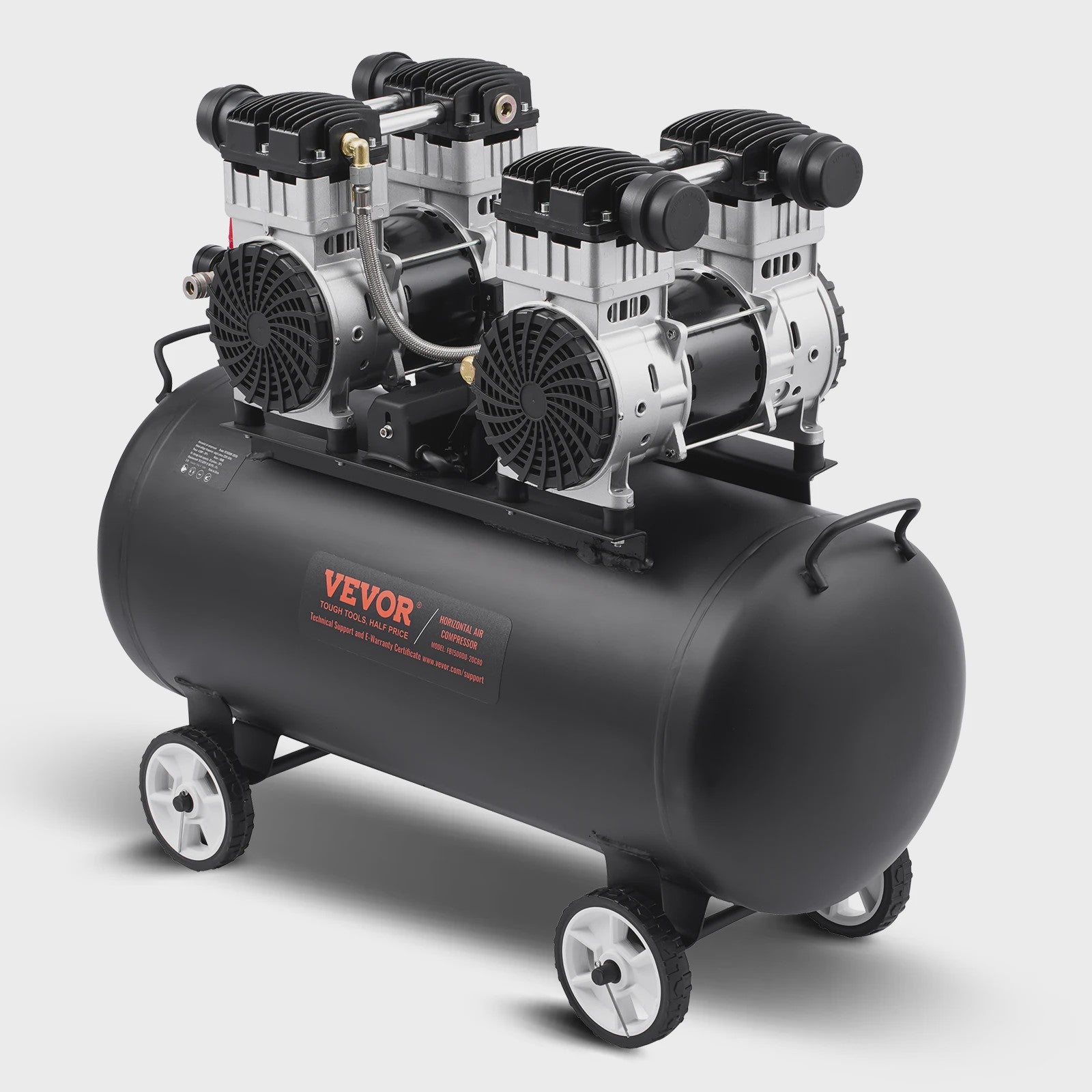 Krachtige Olievrije Aircompressor - 750W tot 3000W - Stille & Draagbare Compressor